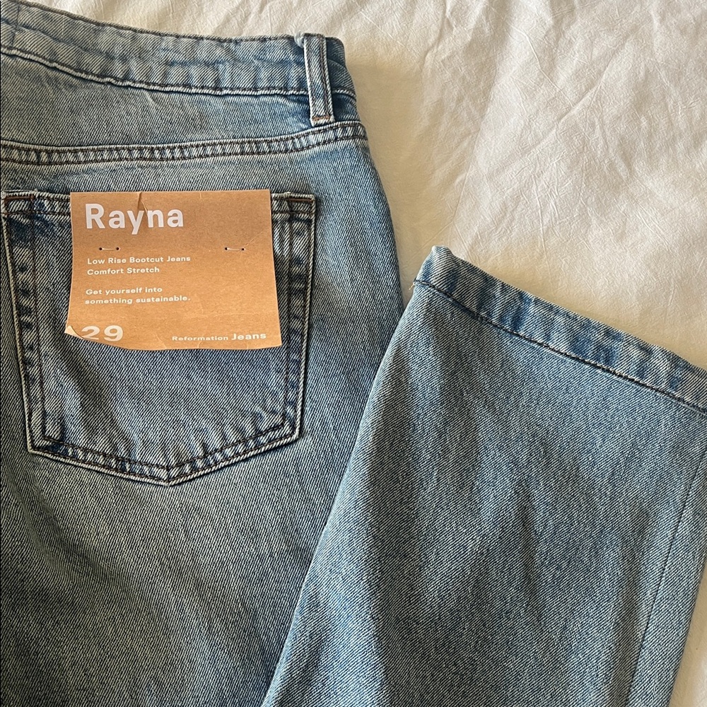 Reformation Rayna Low Rise Boot Cut Classic Women's Blue Jeans sz 29 - Picture 6 of 12
